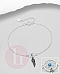 Bratara norocoasa argint - Dream Catcher cu piatra turcoaz