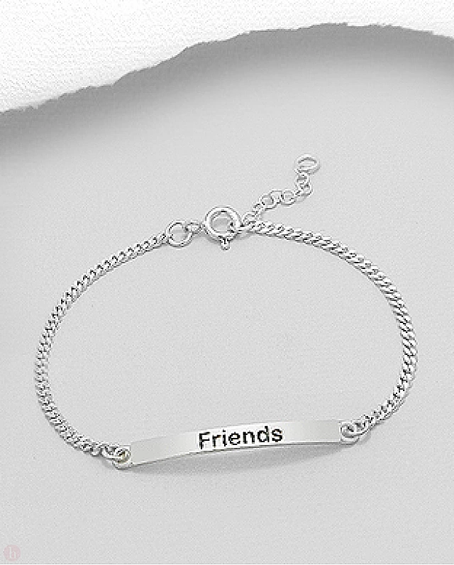 Bratara argint Friends - Prieteni