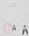 Bratara argint glezna model Dream Catcher si piatra rosie