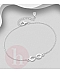 Bratara din argint model infinity cu cristale