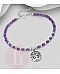 Bratara din argint model Tree of Life cu pietre de ametist