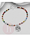 Bratara din argint model Tree of Life cu pietre colorate