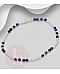 Bratara elastica din argint cu pietre albastre lapis lazuli