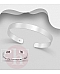 Bratara fixa argint Cuff mesaj I love you forever and always