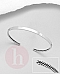 Bratara fixa tip Cuff din argint, model impletit