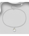 Bratara picior argint cu Charm scoica Shiva