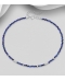 Bratara picior argint cu pietre albastre de lapis lazuli