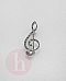 Brosa argint marcasite cheia sol
