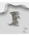 Brosa Pandantiv Catel Argint cu Marcasite