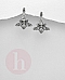 Cercei din argint model albina decorata cu marcasite