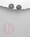 Cercei floare cu marcasite