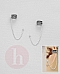 Cercei argint greek tip ear cuff si lantisor