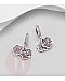 Charm - talisman din argint model floare cu cristale