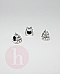 Charm - talisman din argint model tort