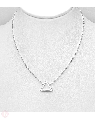 Colier argint cu pandantiv triunghi