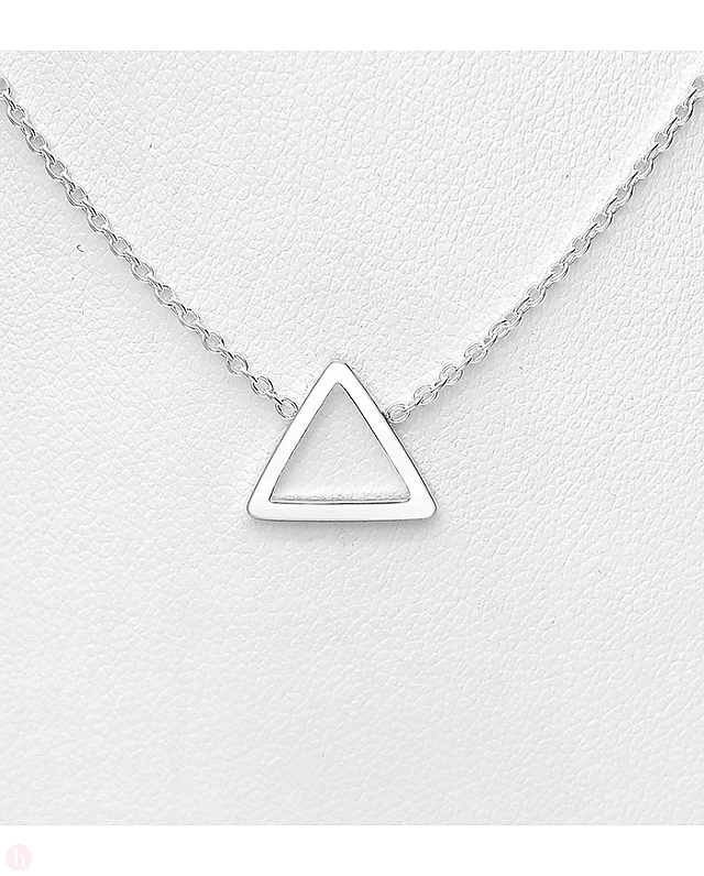 Colier argint cu pandantiv triunghi
