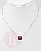 Colier din argint cu cristal Swarovski cub