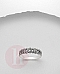 Inel din argint model frunze decorate cu marcasite