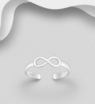 Inel picior ajustabil argint model infinit