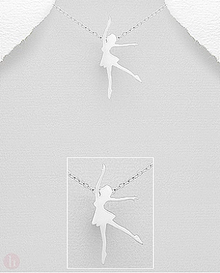 Pandantiv din argint model balerina dansand