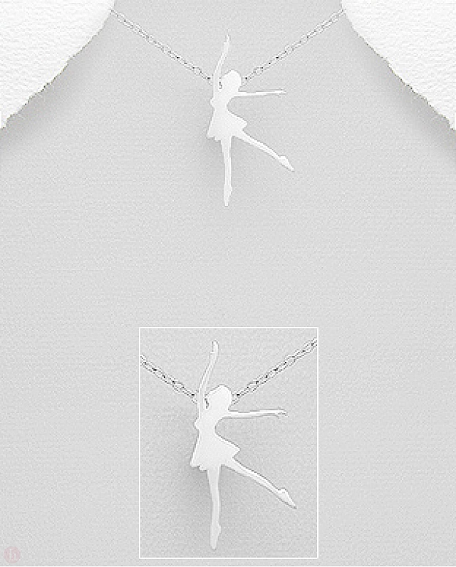 Pandantiv din argint model balerina dansand