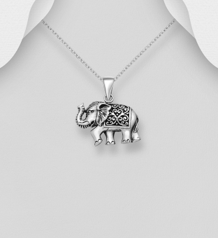 Pandantiv din argint model elefant