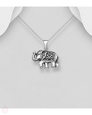 Pandantiv din argint model elefant