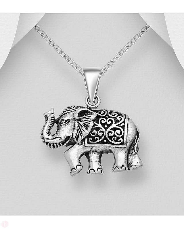 Pandantiv din argint model elefant
