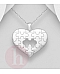 Pandantiv din argint model inima puzzle
