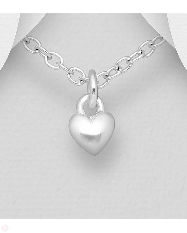 Pandantiv mic din argint model inima