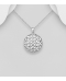 Pandantiv rotund Floarea Vietii Flower of Life argint